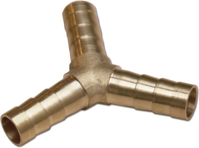 Mosadzná Y rozdvojka na hadice 8 mm