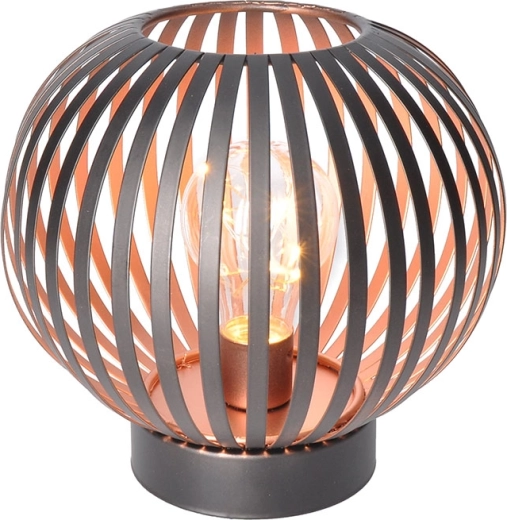 Solight kovová okrúhla lucerna s micro LED žiarovkou