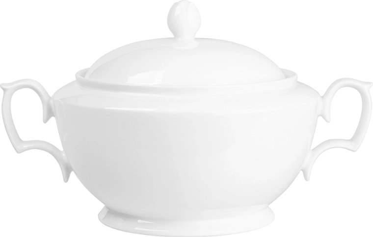 MariaPaula Klasyka biela porcelánová váza 2,7 l