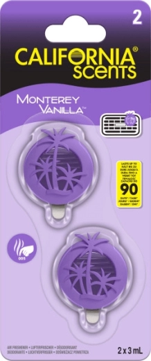 Vôňa do auta na mriežku CALIFORNIA SCENTS Monterey Vanilla
