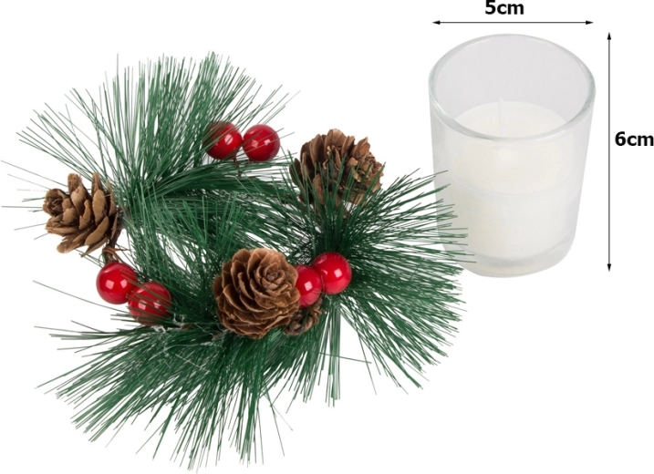 Sviečky v sklenenom obale