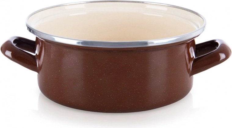 Smaltovaný hrniec Brown 20,5 cm, 2,2 l
