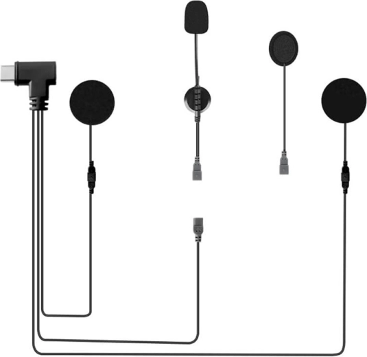 EJEAS HIFI-M3 slúchadlá s mikrofónmi do motocyklovej prilby (USB‑C)