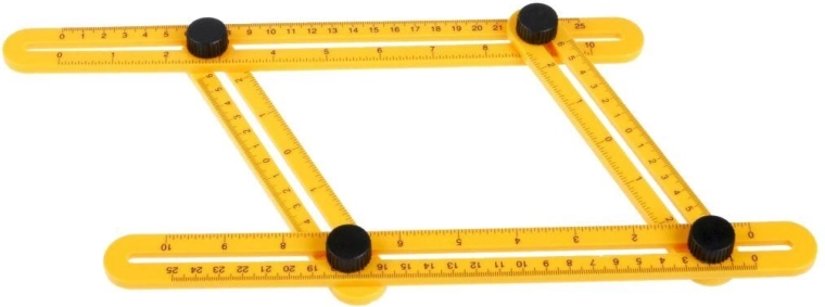 Multifunkčné skladacie uhlové pravítko 25 cm