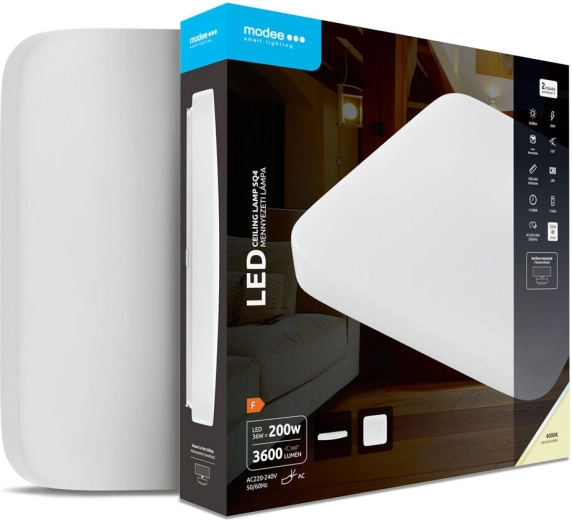 Modee štvorcové stropné LED svietidlo SQ4 36 W 4000 K 3600 lm