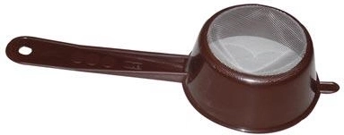Cedidlo s jemným sitkom 8 cm s rukoväťou, plast, mix farieb