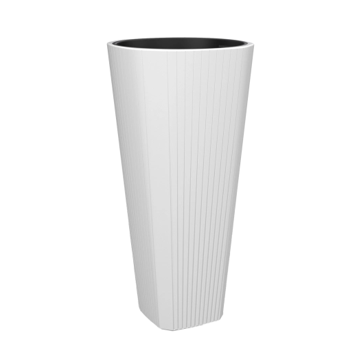 Vysoký kvetináč MUZA 39 cm biely