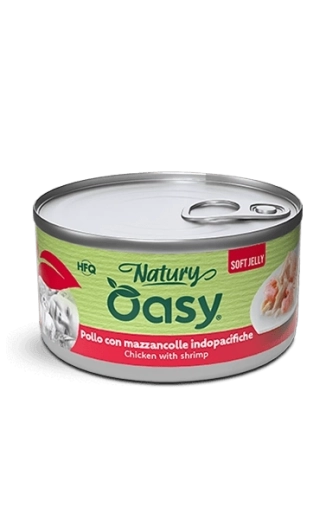 Oasy Natury mäkké želé kura s krevetami 85 g