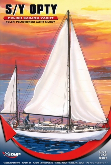 Plastový model jachty S/Y OPTY na zlepenie
