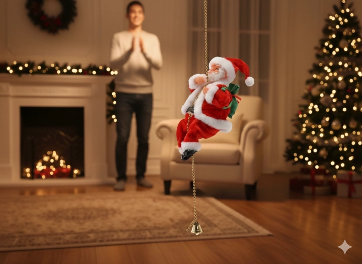 Pohyblivá vianočná dekorácia, ktorá zaujme na prvý pohľad