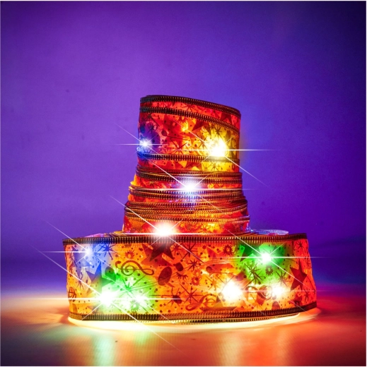 Ozdobná LED stuha 10 m, 100 LED na batérie – Multicolor