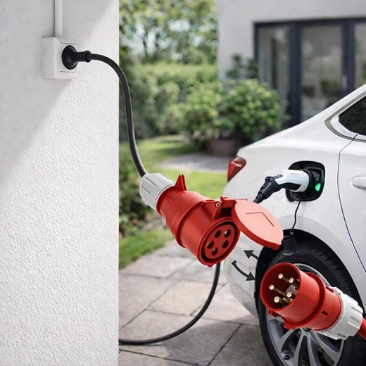 Bezpečné zaťaženie 16 A / 3,5 kW pre mobilné EV nabíjačky
