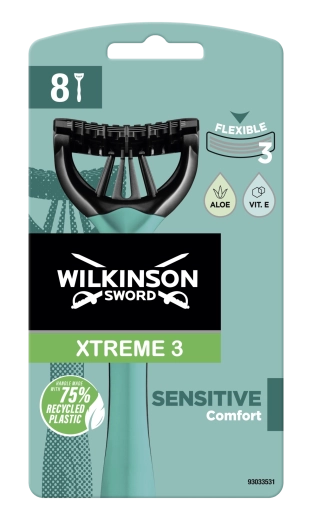 Wilkinson Sword Xtreme 3 Sensitive jednorazové holiace strojčeky 8 ks