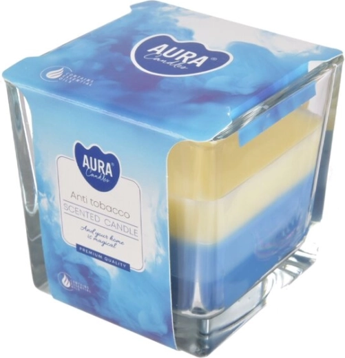 Vonná sviečka v skle anti-tabak 170 g (3 farby)