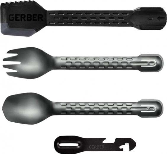 Gerber ComplEAT Cook Eat Clean Tong Onyx – multifunkčný outdoorový príbor
