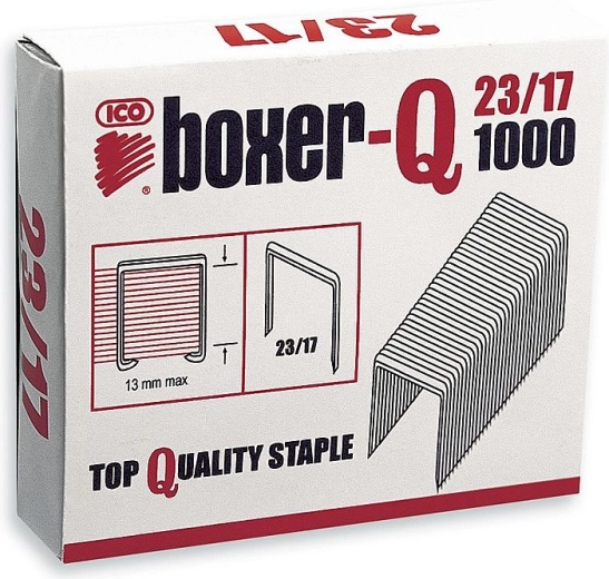 Zošívacie spony Boxer-Q 23/17 pozinkované
