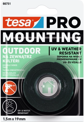 Montážna páska do exteriéru 19 mm × 1,5 m Tesa