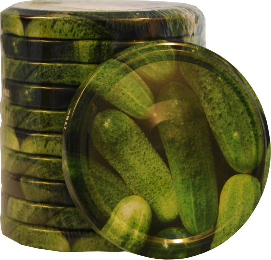 Viečko Twist 82 s dekorom uhorky, 10 ks