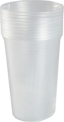 Plastový pohárik 200 ml transparentný, opakované použitie (10 ks)
