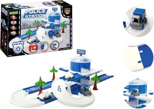 Wader Play Tracks City policajná stanica, dráha 3,8 m s 3 autíčkami