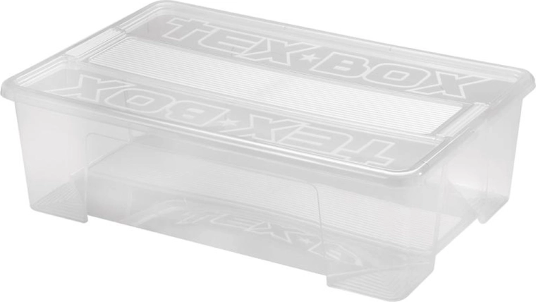 Plastový úložný box s vekom HEIDRUN 28 l