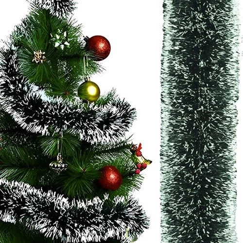 Ozdobná vianočná girlanda s mrazivým efektom 6 m RUHHY