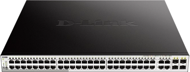 Spravovateľný gigabitový PoE+ switch D‑Link DGS‑1210‑52MP 48×GE, 4×SFP
