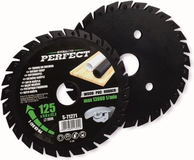 Rotačný kotúč 125 × 3,0 × 22,2 mm pre uhlové brúsky STALCO