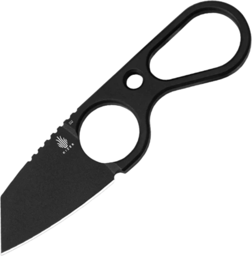 Kizer Bowtie nôž na krk z ocele D2 čierny
