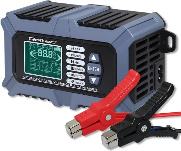 Inteligentná nabíjačka a tester batérií 12 V 6 A s LCD a funkciou opravy pre AGM, GEL a LiFePO4