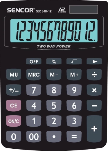 Stolná kalkulačka Sencor SEC 340/12 Dual
