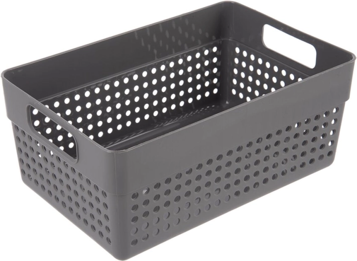 Orion košík Terra sivý úložný organizér 23,5 × 15,5 × 10 cm