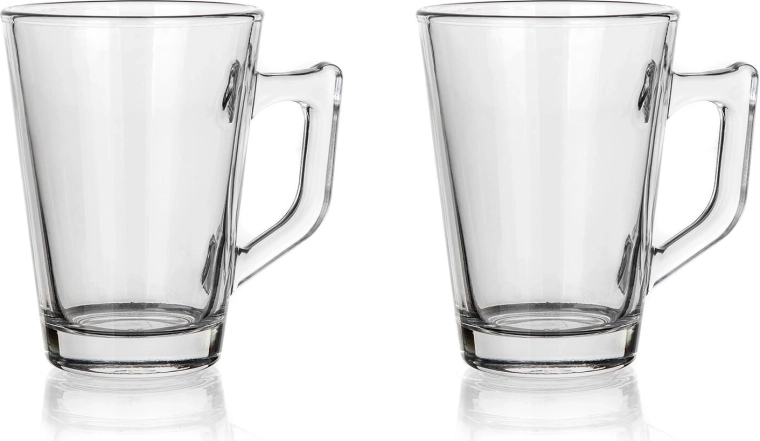 sklenené kónické hrnčeky 260 ml value – sada 2 ks