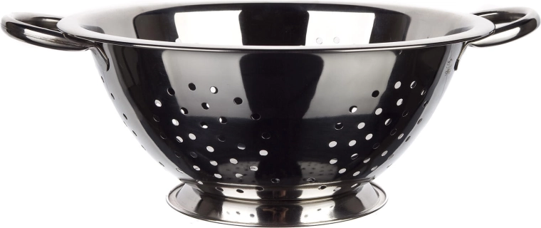 Nerezový cedník s podstavcom 24 cm SHINE