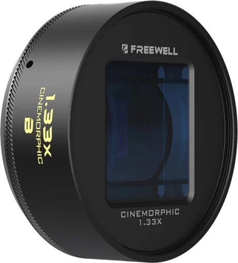 Anamorfický objektív Freewell 1,33× s bajonetom 17 mm pre smartfón