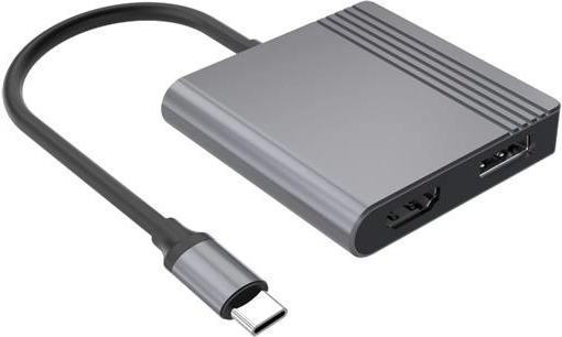 Adaptér USB‑C na HDMI a DisplayPort 4K 60 Hz, čierny
