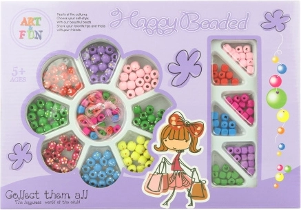 Drevené navliekacie koráliky pre deti