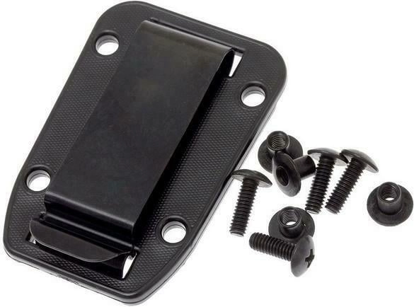 Spona na opasok ESEE Candiru – čierna clip plate