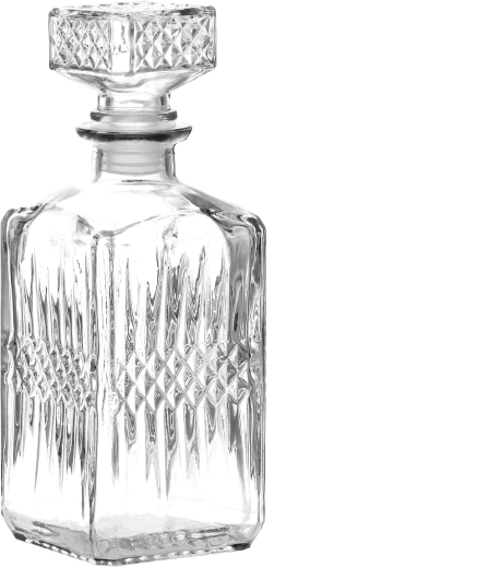 Sklenená karafa 855 ml so zátkou s tesnením