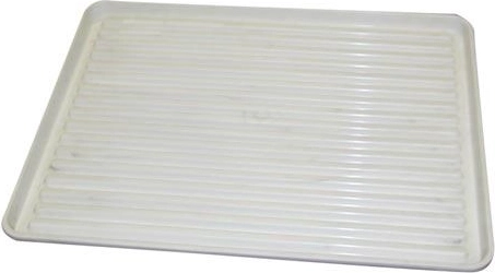 Odkvapkávač na riad 50 × 40 cm biely plast