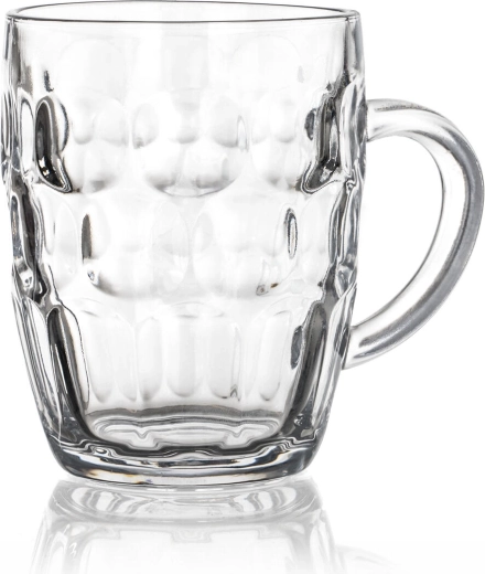 Sklenený pivný krígeľ Jess 600 ml s uchom