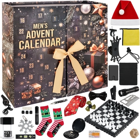 Adventný kalendár pre mužov s 24 darčekmi
