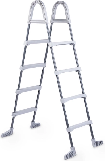 Schodíky k bazénu do výšky steny 1,22 m sivé