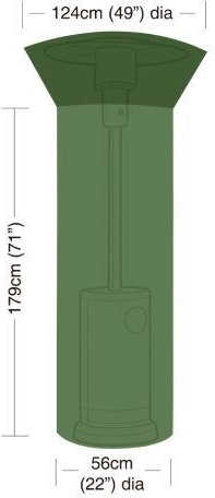 Krycia plachta na záhradné ohrievače z PE, zelená