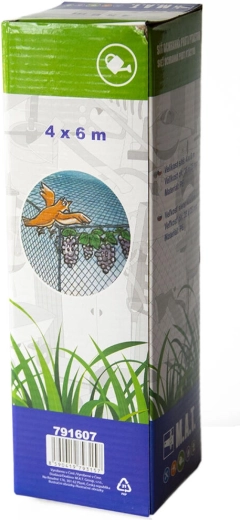 Ochranná sieť proti vtáctvu 4 × 6 m, oko 15 × 20 mm