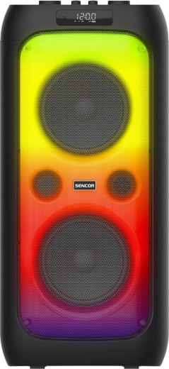 Partycon WAVE párty reproduktor 100 W s LED, TWS a bezdrôtovým mikrofónom