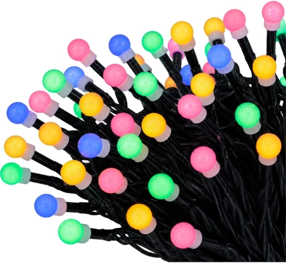Vianočná LED reťaz RETLUX Cherry 200 LED multicolor 20 m