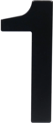 Domové číslo 1, 95 mm, nehrdzavejúca oceľ, čierna matná