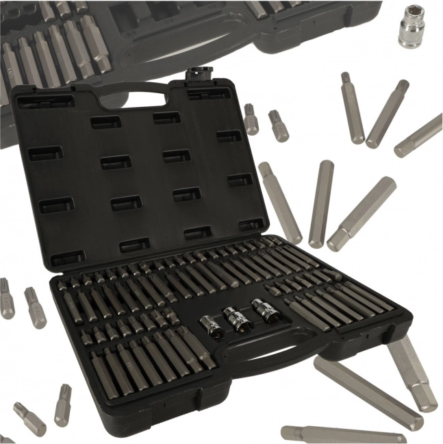 Sada bitov do aku vŕtačky a račne 75 ks v kufri KAFUWELL