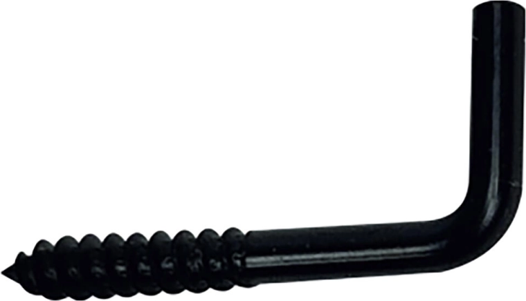 Skoba so skrutkou 17 × 40 mm, čierna, 10 ks